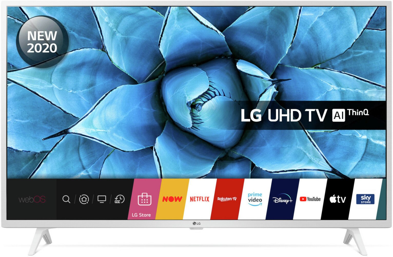 LG 49 Inch 49UN7390 Smart 4K Ultra HD LED TV - White