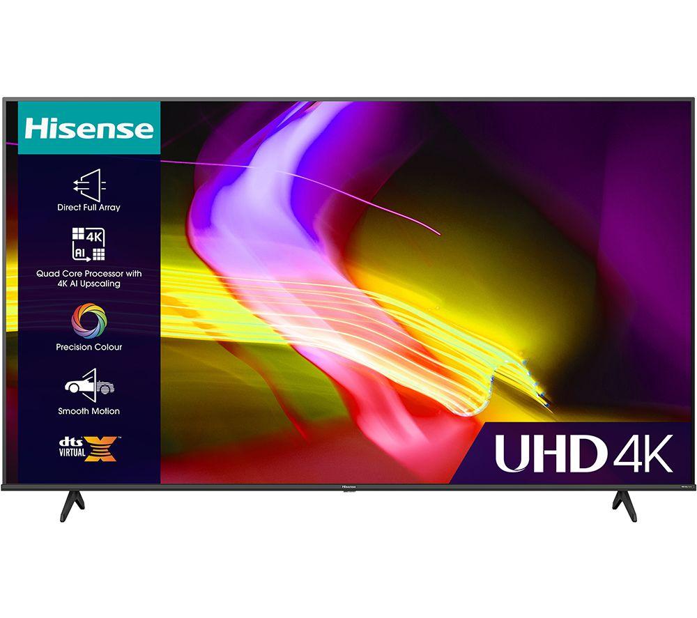 55" HISENSE 55A6KTUK Smart 4K Ultra HD HDR LED TV with Amazon Alexa, Black
