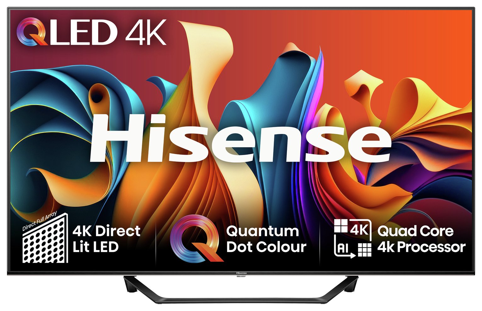 Hisense 43 Inch 43A7NQTUK Smart 4K UHD HDR QLED Freely TV