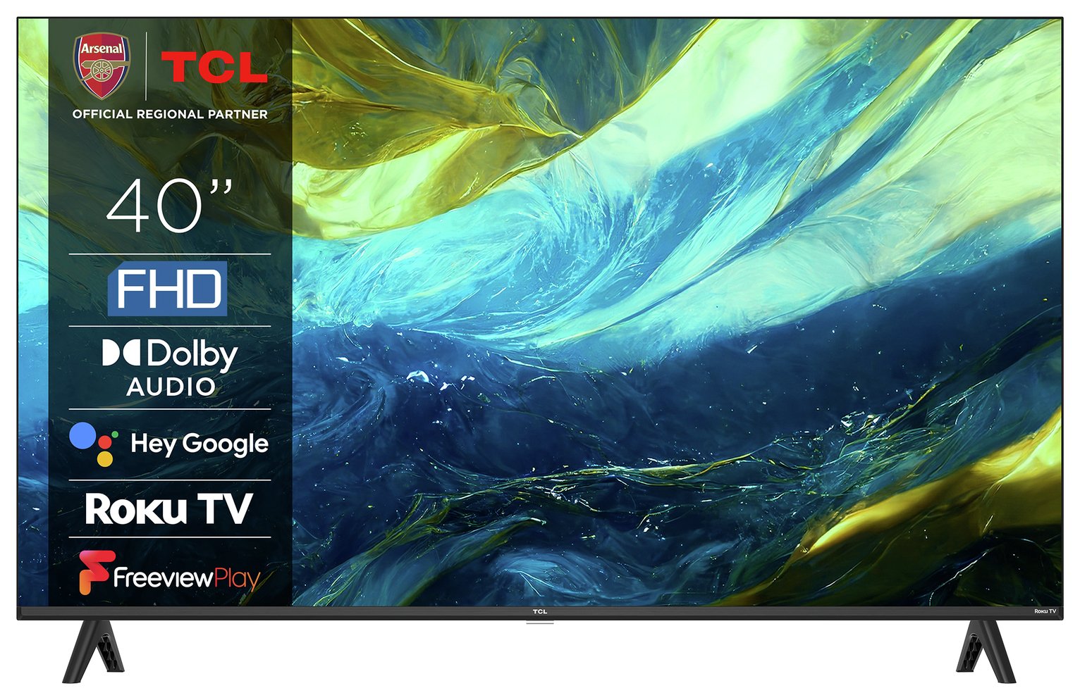 TCL 40 Inch 40RS550K Smart Full HD LED Roku TV