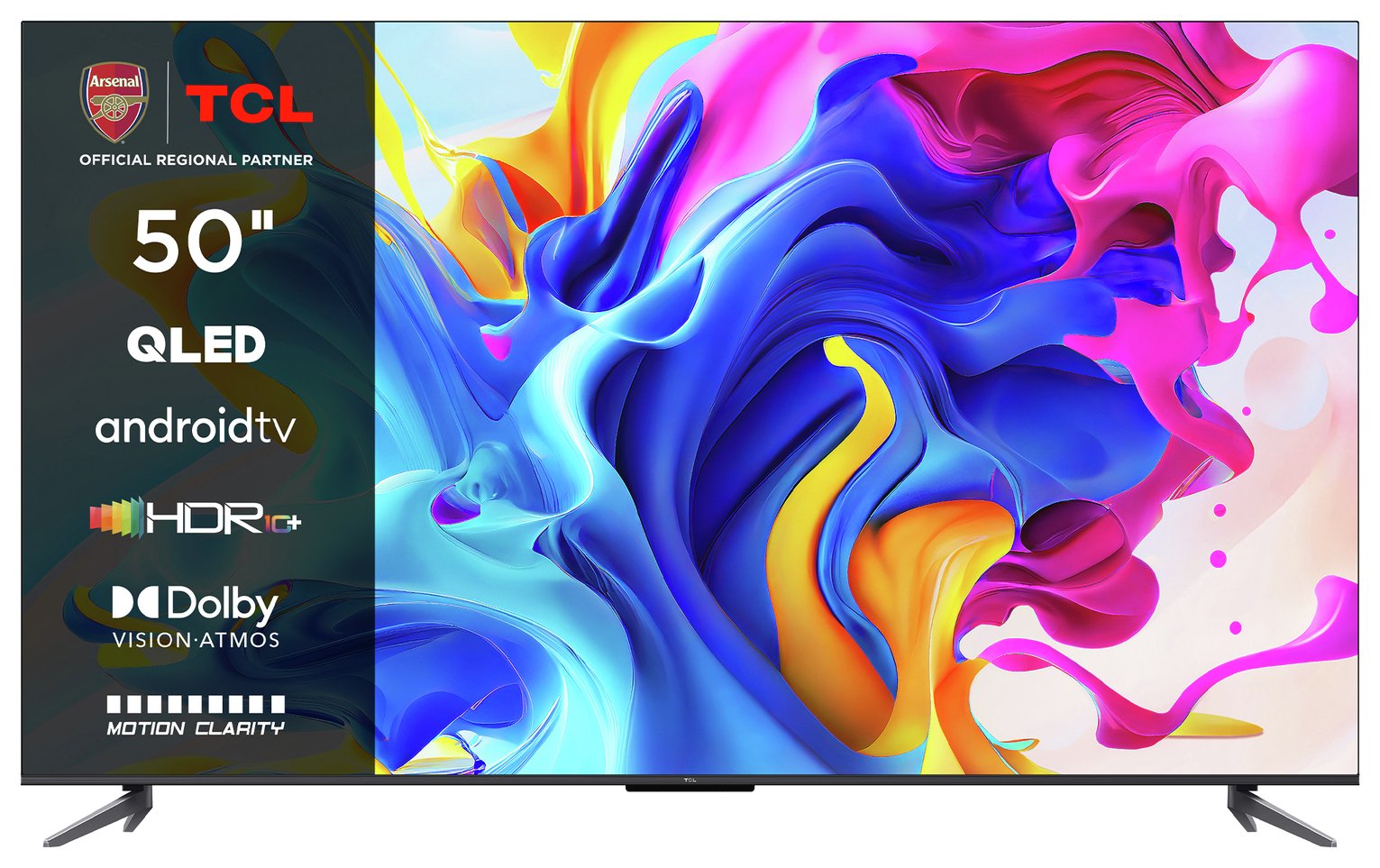 TCL 50 Inch 50C645K Smart 4K Ultra HD HDR QLED Android TV