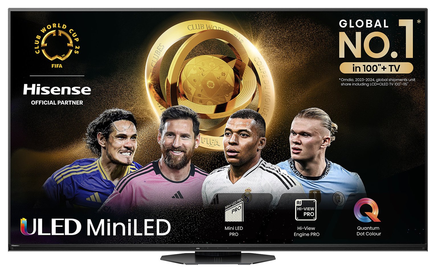 Hisense 65 In 65U8NQTUK Smart 4K UHD HDR Mini LED Freely TV