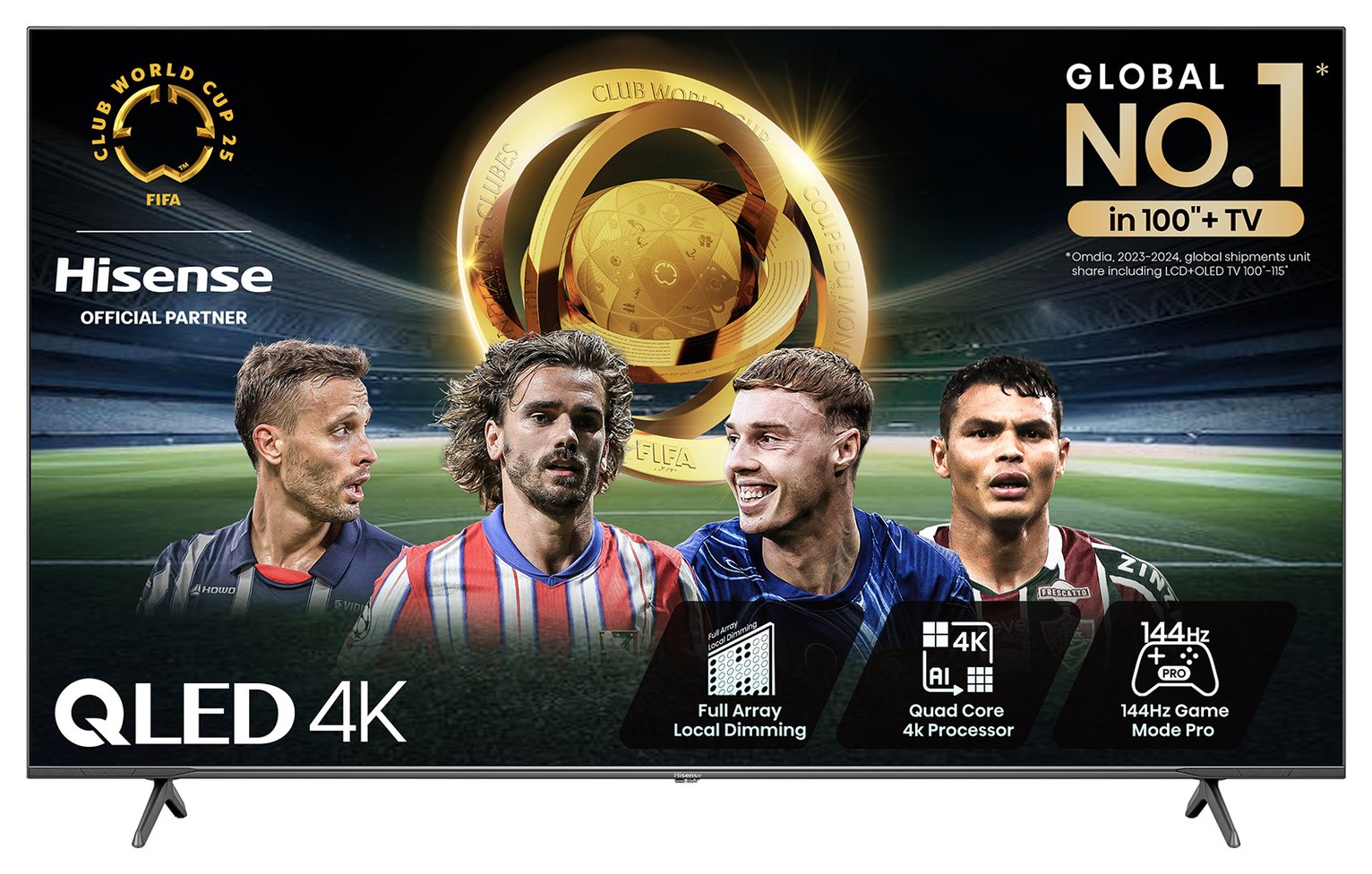 Hisense 75 Inch 75E7NQTUK PRO Smart 4K UHD QLED Freely TV