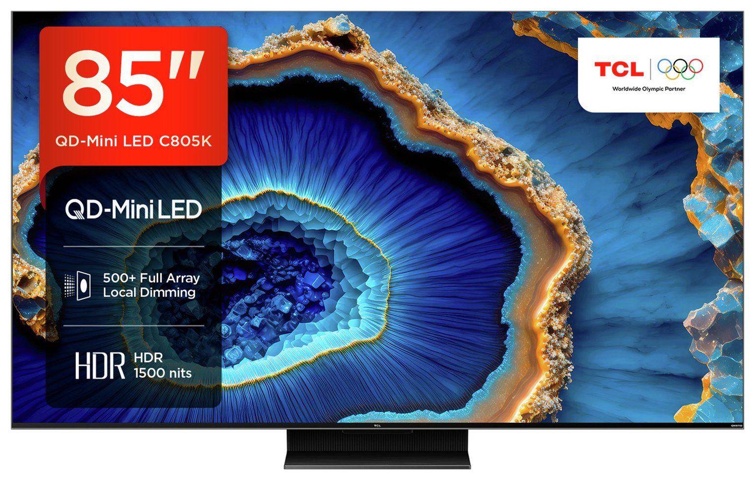 TCL 85 Inch 85C805K Mini-LED 4K Ultra HD HDR Smart TV
