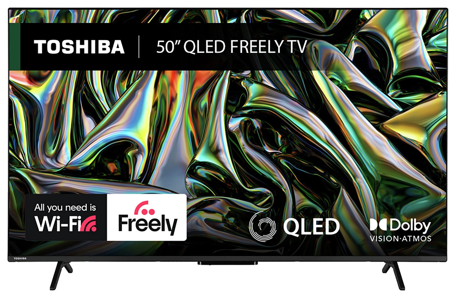 Toshiba 50 Inch 50QV2F63DB Smart UHD HDR QLED Freely TV
